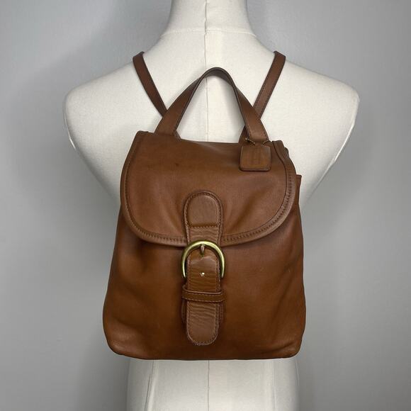 Stunning Coach Vintage Bantam Soho Daypack 4152 Mini Backpack Bag Tan USA main image 6
